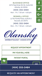 Mobile Screenshot of olanskydermatology.com